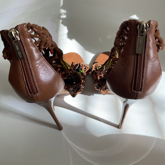 Jimmy Choo Iris Brown Sandals - Picture 5 of 8